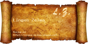 Linges Zelma névjegykártya